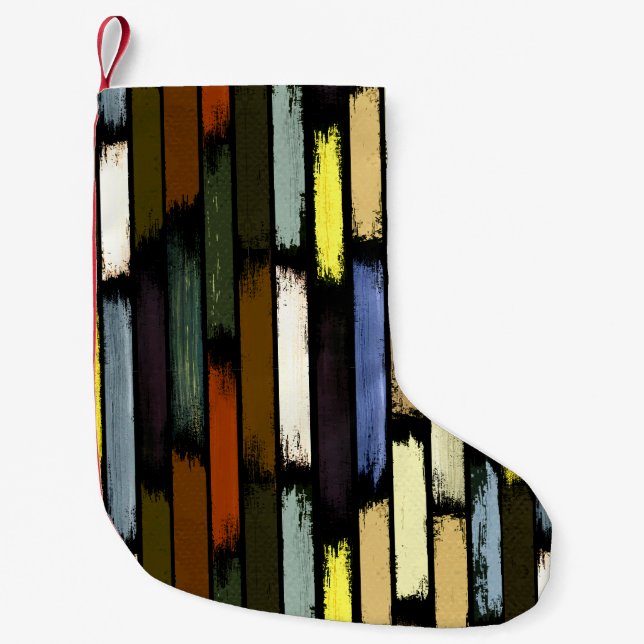 Rain of colors 4 small christmas stocking (Front)