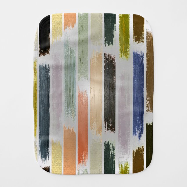 Rain of colors 5 baby burp cloth (Front)