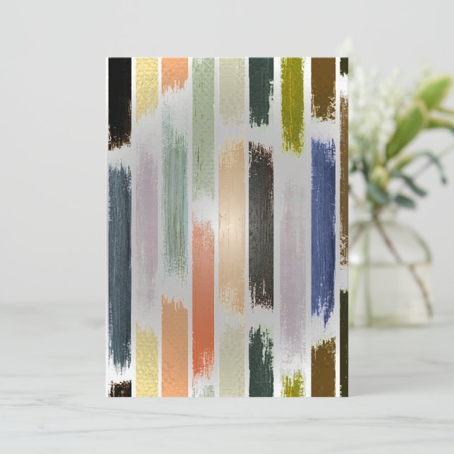 Rain of colors 5 thank you card (Standing Front)