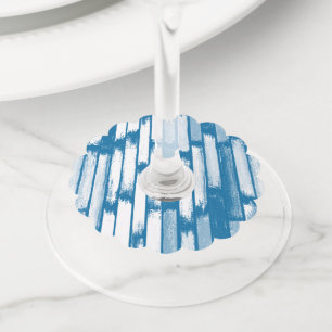 Rain of colors 7 wine glass tag