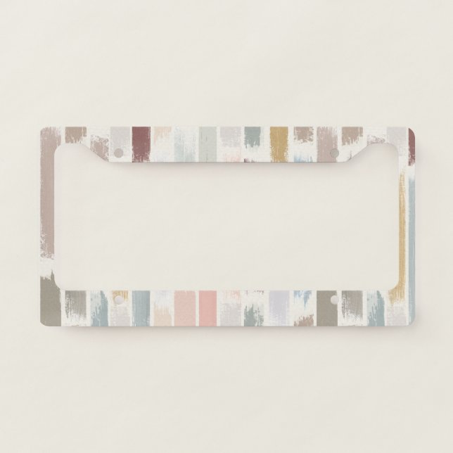 Rain of colors license plate frame (Front)