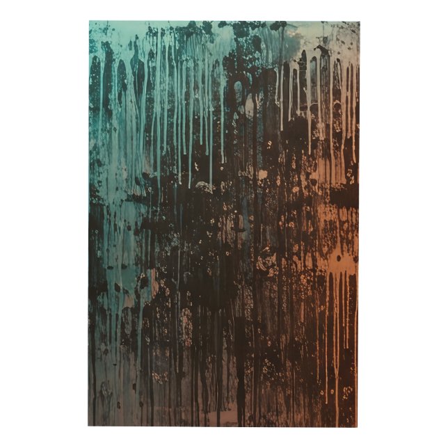 Rain of Contrasts Wood Wall Art (Front)