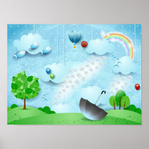 Rain of Flowers Poster