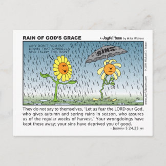 Rain of God's Grace postcard