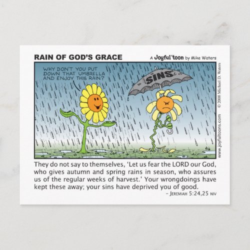 Rain of Gods Grace postcard