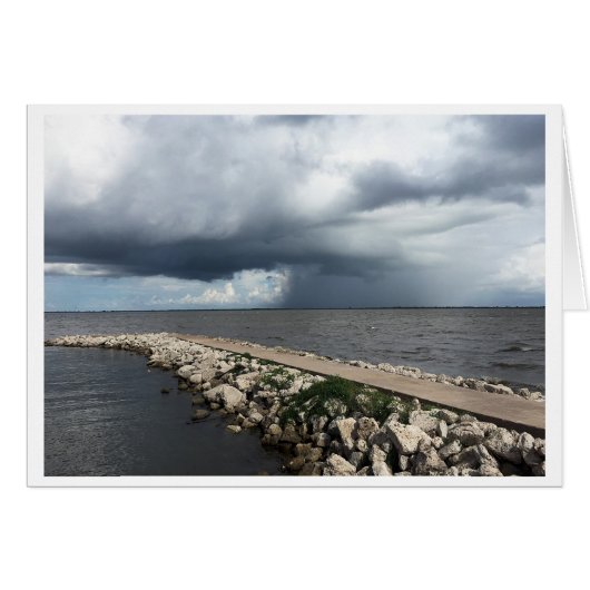 Rain of Palacios Bay, Palacios, Texas Cards (Front Horizontal)