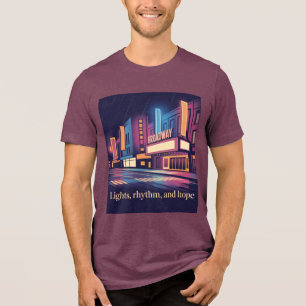 Rain on Broadway New York City Tri-Blend Shirt