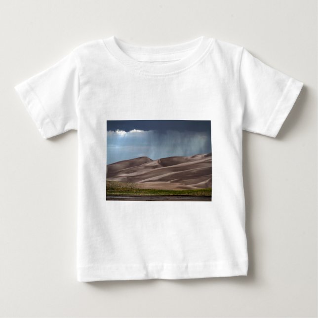 Rain on the Great Sand Dunes Baby T-Shirt (Front)