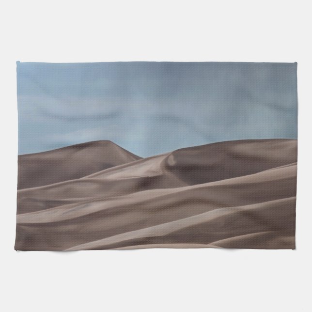Rain on the Great Sand Dunes Towel (Horizontal)