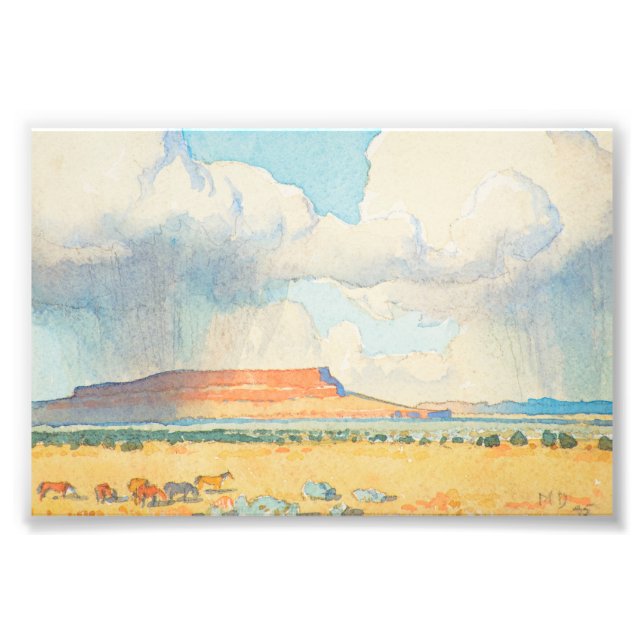 Rain on the Mesa by Maynard Dixon Photo Print (Front)