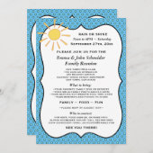 Rain or Shine Reunion, Event or Party Invitation (Front/Back)