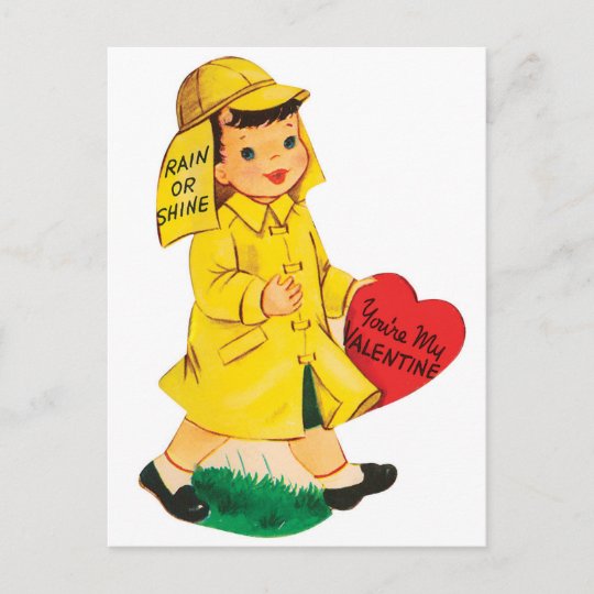 Rain Or Shine Valentine Postcard