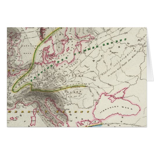 Rain Patterns in Europe Cards (Front Horizontal)