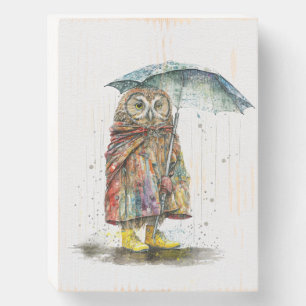 Rain Rain Go Away Wooden Box Sign