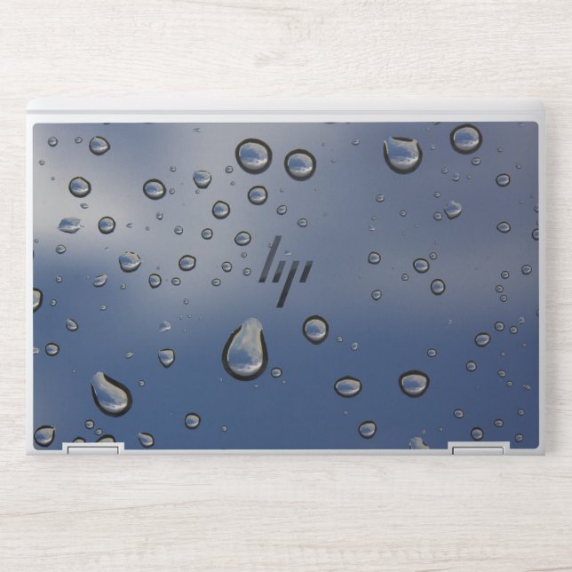 Rain-raindrop-window-drops-wet HP Laptop Skin (Front)