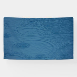 Rain Ripples (Blue Water Waves) Banner