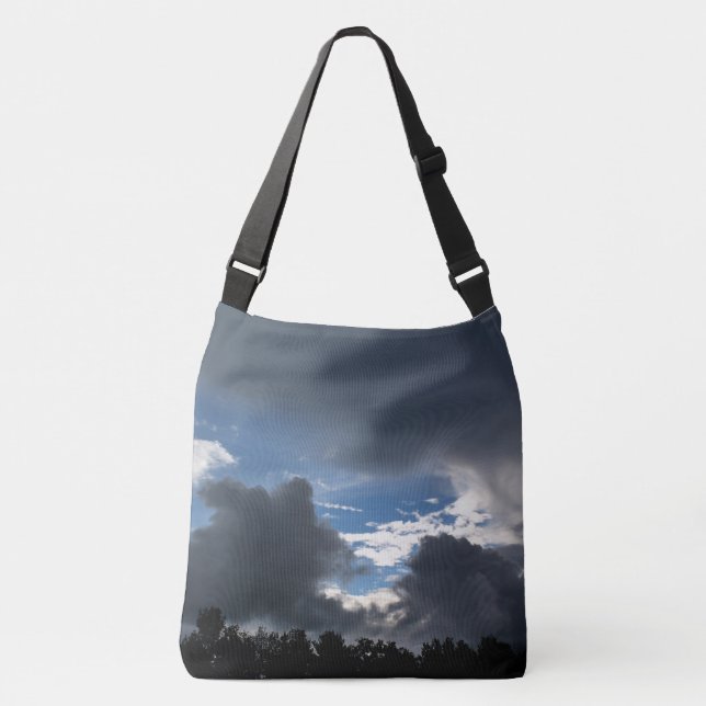 Rain Showers & Blue Skies Crossbody Bag (Front)