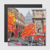 Rain-Soaked Rome Vintage Poster (Front/Back)