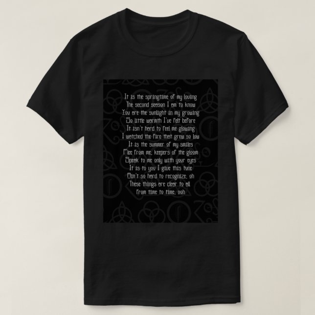 Rain Song Classic T-Shirt (Design Front)