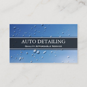 Rain Splash Droplets Photograph - Business Card
