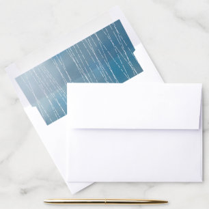 Rain Storm Blue Envelope Liner