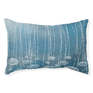 Rain Storm Blue Pet Bed