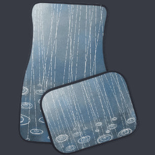 Rain Storm Car Floor Mat