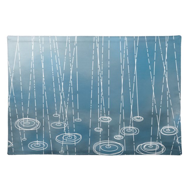 Rain Storm Cloth Placemat (Front)