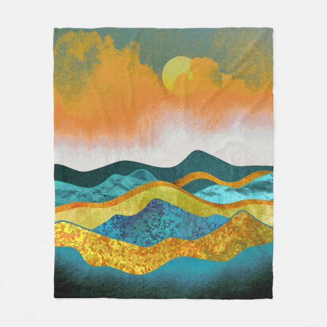 Rain Storm Fleece Blanket (Front)