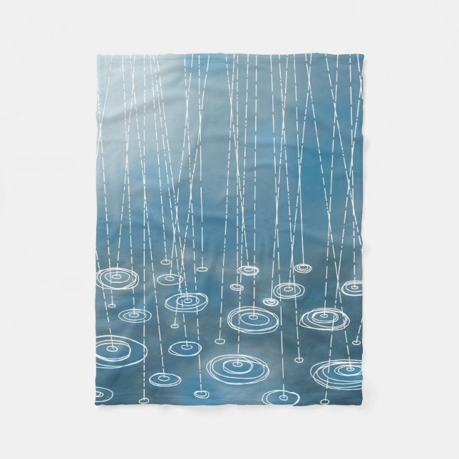 Rain Storm Fleece Blanket (Front)