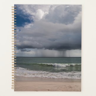 Rain Storm Over The Atlantic Ocean