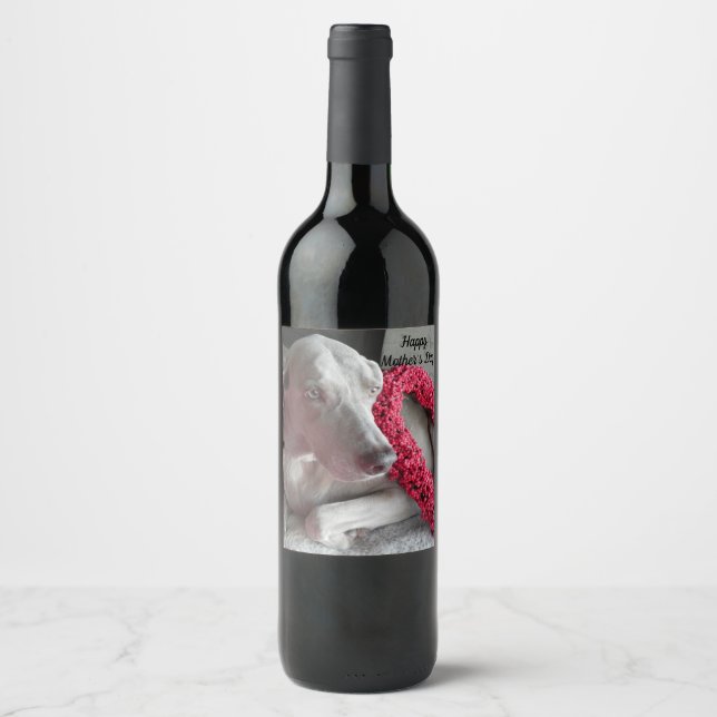 Rain the Weimaraner - Personalized Wine Label (Front)