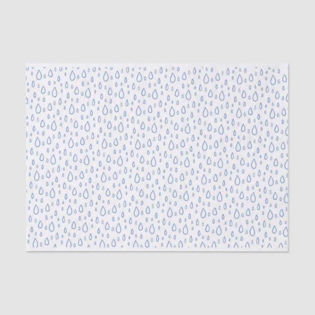 Rain Water Droplets Pattern Tissue Paper (Front)
