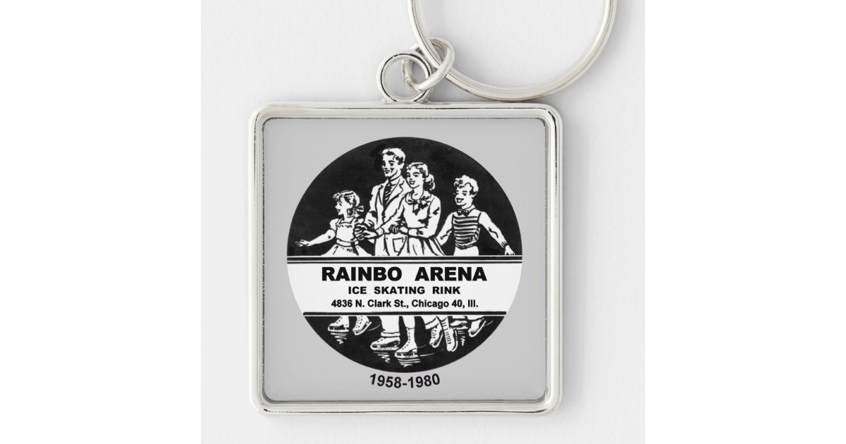 Rainbo Arena Ice Skating Rink Chicago Il Keychain Zazzle Com