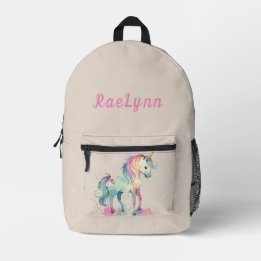 Rainbocorn Personalized Printed Backpack