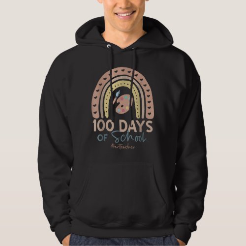 Rainbow 100 Days Of School Hoodie
