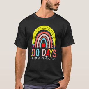 Rainbow 100 Days Smarter Happy 100 Days Of School  T-Shirt