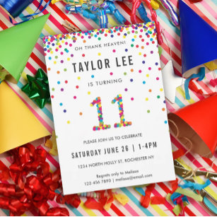 11 birthday invitations