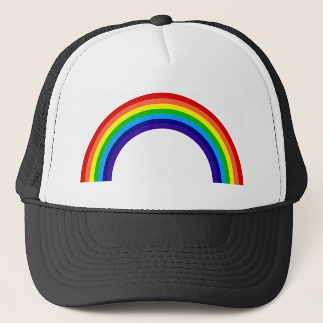 rainbow[1] trucker hat (Front)