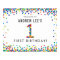 Rainbow 1 Year Old Birthday Party Welcome