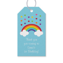 Rainbow 1st Birthday Gift Tags