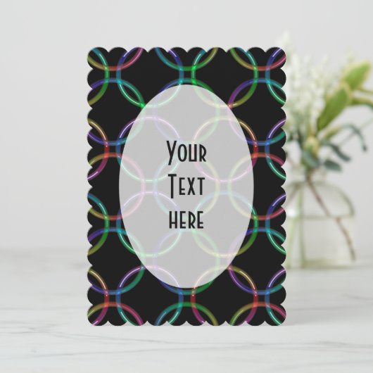 Rainbow 3D interlocking rings + your ideas (Standing Front)