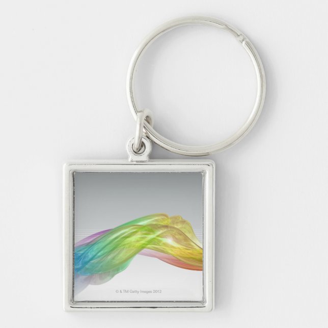 Rainbow 3D lightscape Keychain (Front)