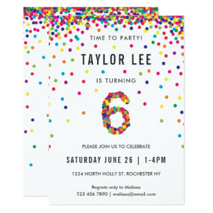 6 Year Old Birthday Invitation Sayings 3