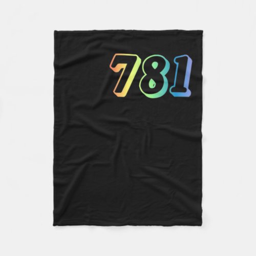 Rainbow 781  fleece blanket