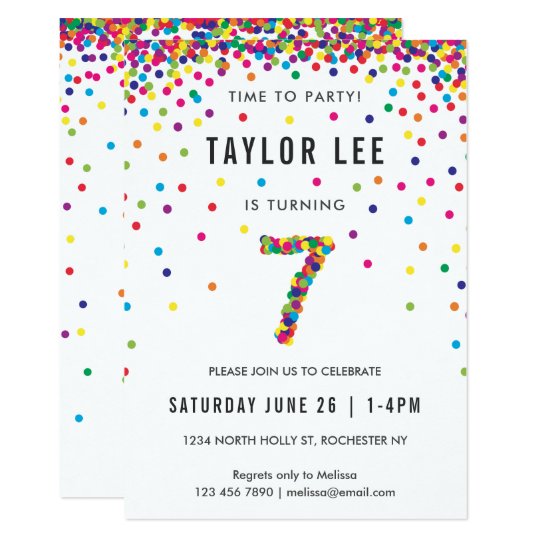 rainbow-7-year-old-birthday-party-7th-birthday-invitation-zazzle