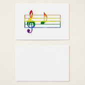 Rainbow 'A' Musical Note (Front & Back)
