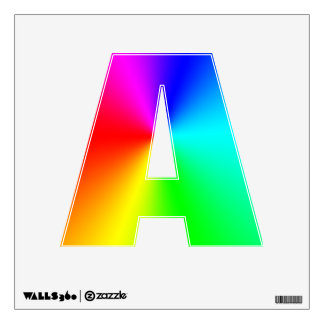 Rainbow A Wall Decal