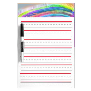 Rainbow ABC Lettering Worksheet Dry Erase Board