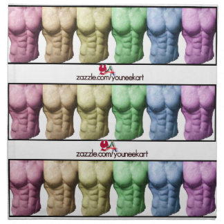 Rainbow Abs American MoJo Napkins
